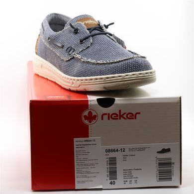 Фотография 8 Мужские туфли слипоны RIEKER 08664-12 blue