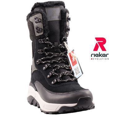 Фотографія 2 Зимові жіночі напівчоботи RIEKER W0066-00 black