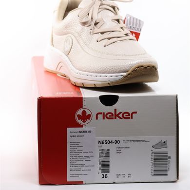 Фотографія 7 Кросівки жіночі RIEKER N6504-90 beige