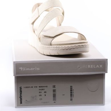 Фотографія 8 Жіночі босоніжки на низькому ходу TAMARIS 1-28241-42 418 ivory