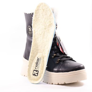 Фотография 3 женские зимние ботинки RIEKER W0372-00 black