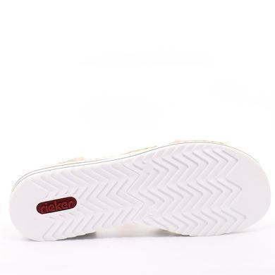 Фотографія 7 Жіночі босоніжки на танкетці RIEKER V0649-62 beige