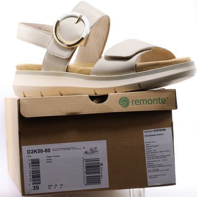 Фотография 8 Женские босоножки на низком ходу REMONTE (by Rieker) D2K50-80 beige