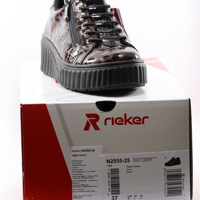 Фотографія 8 Жіночі кеди RIEKER N2555-25 brown