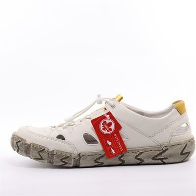 Фотографія 3 Жіночі літні туфлі з перфорацією RIEKER L0381-80 white