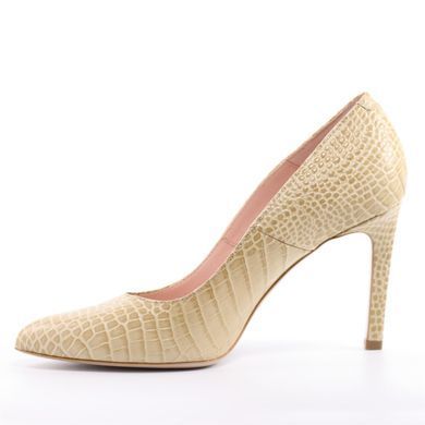 Фотография 3 Женские туфли на высоком каблуке шпильке BRAVO MODA 1373 croco beige