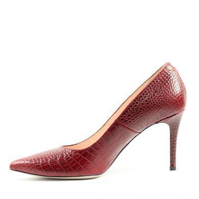 Фотография 3 Женские туфли на высоком каблуке шпильке BRAVO MODA 1679 croco bordo