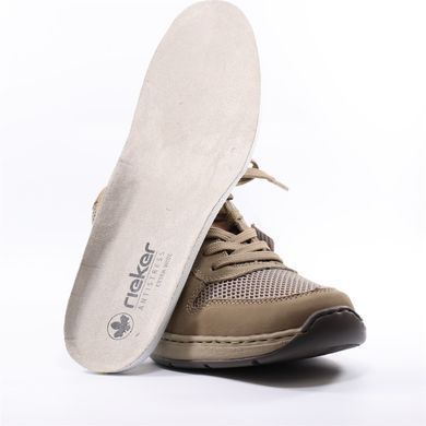 Фотографія 4 Чоловічі літні туфлі з перфорацією RIEKER 14300-64 beige