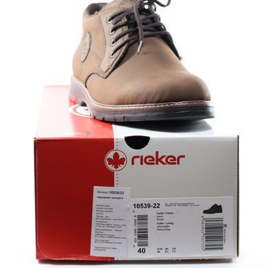 Фотография 7 Осенние мужские ботинки RIEKER 10539-22 brown