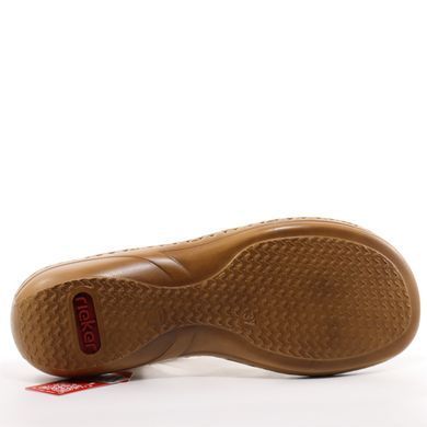 Фотографія 6 Жіночі босоніжки на низькому ходу RIEKER 608C0-62 beige