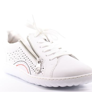 Фотография 3 женские летние туфли с перфорацией RIEKER 52824-80 white
