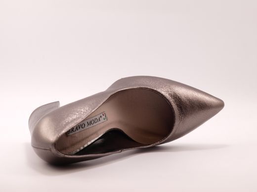 Фотографія 5 Жіночі туфлі на високих підборах BRAVO MODA 1478 srebro metal